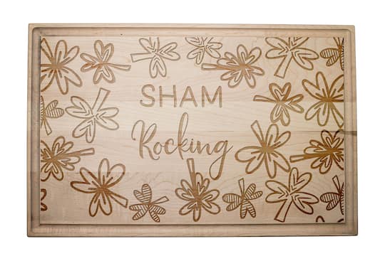 17&#x22; Sham Rocking Maple Cutting Board